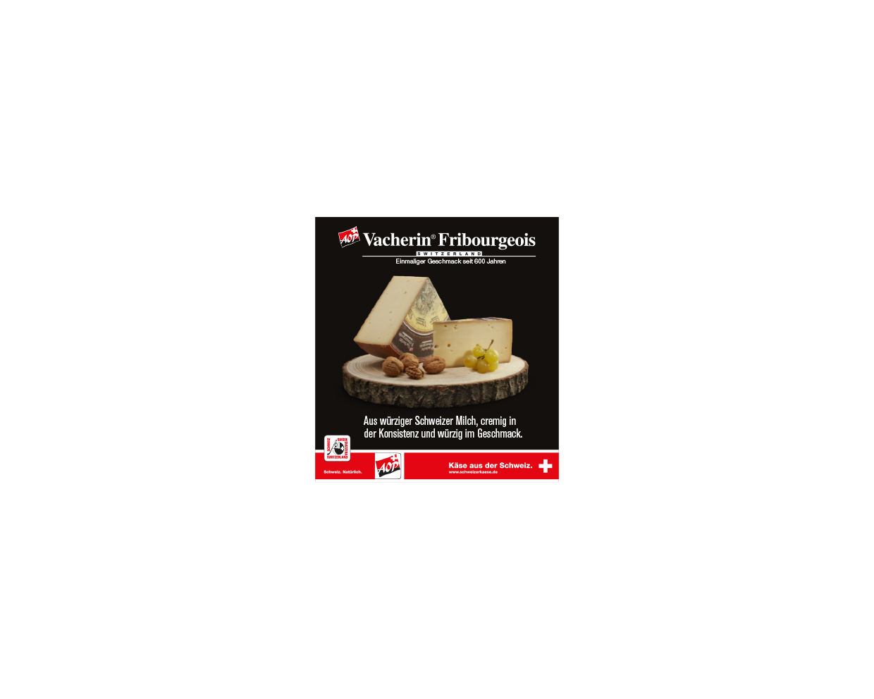 Etikette Vacherin Fribourgeois AOP